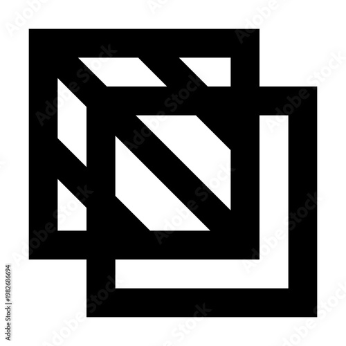 Transparency icon in sharp bold line style for editing and UI. Perfect for toggling blend modes, opacity settings, or layer transparency in apps, design tools, and interface controls.