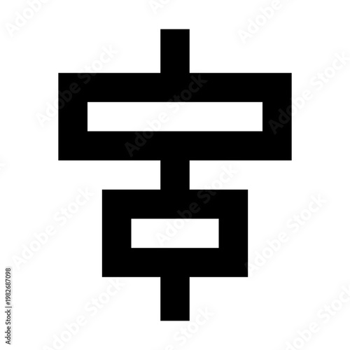 Center alignment icon for vertical and middle layout control. Perfect for text formatting, UI design, editing tools, publishing software, web interfaces, and modern digital workflows.