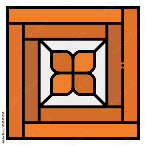 Decorative Wood Inlay Flooring Pattern Design