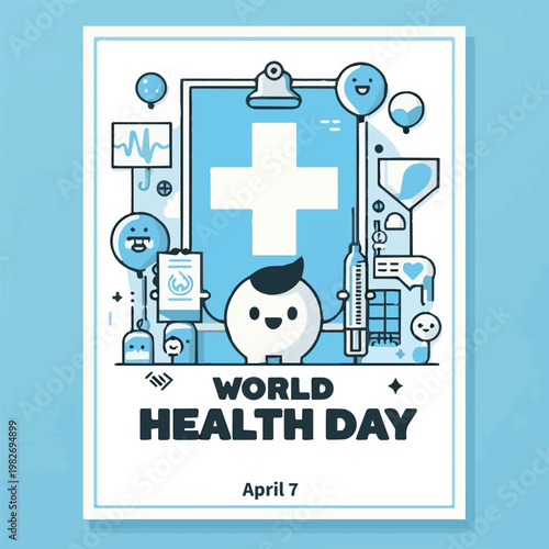 vector illustration of a set of medical sets