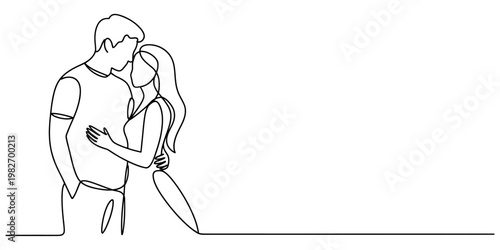 continuous one line drawing vector illustration of a woman in a dress fashion art design