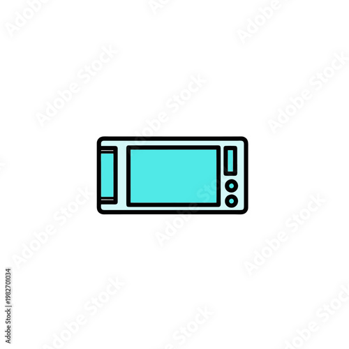 tv set isolated on white