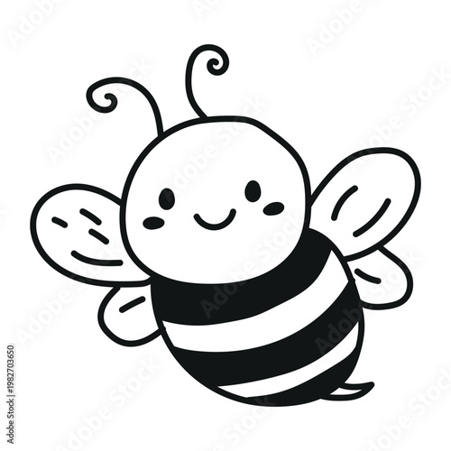 Cute Bee Illustration