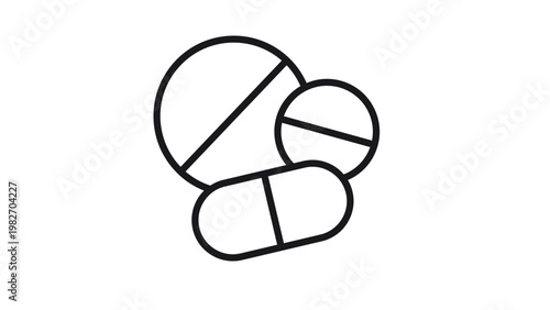Photos Pharmaceutical tablet and softgel variety pack vector