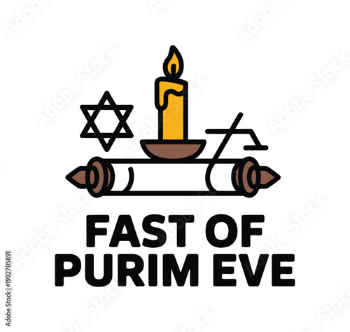 Torah scroll symbol celebrates festival.