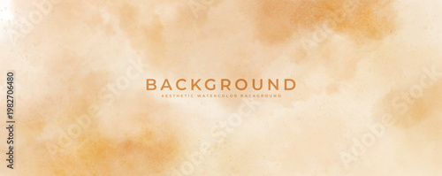 Abstract watercolor art background template. brown watercolor backdrop empty space for text, banner, presentation or product display graphic design