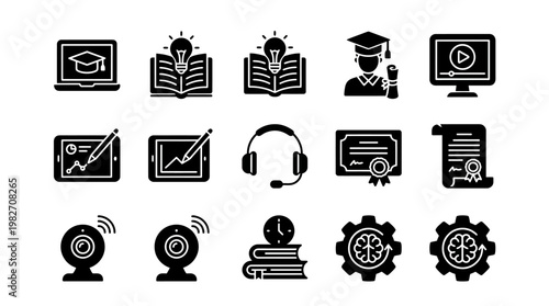 Vector Illustration of Online Learning, E-Learning, and Digital Education Concept
