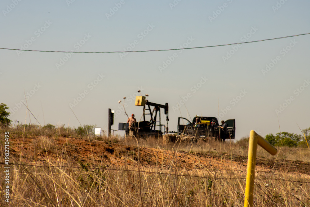 Fototapeta premium Oil pump.jack in the field