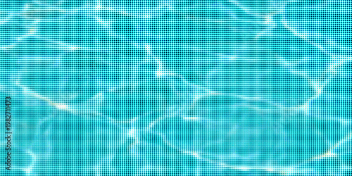 Blue and white water ripples light surface overlay background. 3d clear ocean surface pattern with reflection effect backdrop. Marble desaturated texture.