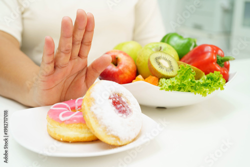 Junk food no good health eating for diet.