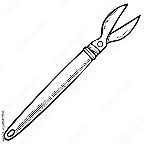 Illustration of Hand Pruning Shears for Garden Tools Vector Illustration