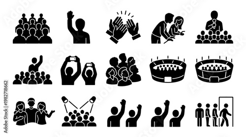 Vector Illustration Of Diverse People Engaged In Community Events And Team Activities