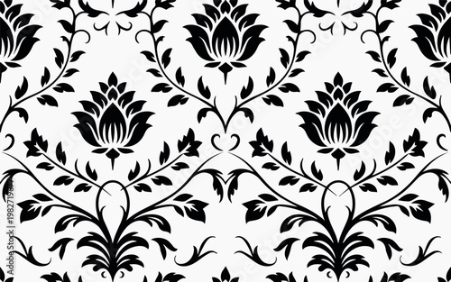 Lotus tile motif for ceramic and porcelain tiles