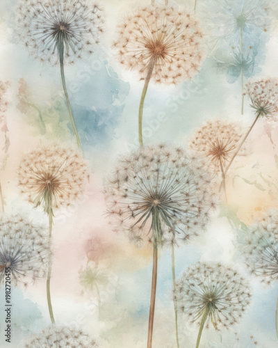 Serenity calm whimsy tranquility nostalgia drift across a tranquil sky evoking calm whimsy and gentle nature in a dreamy pastel wash