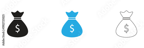 Hand Holding Money Icons. Featuring cash payment, financial transaction, salary, earnings, savings and money transfer concepts. 