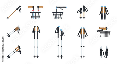 Trekking Poles and Baskets Collection