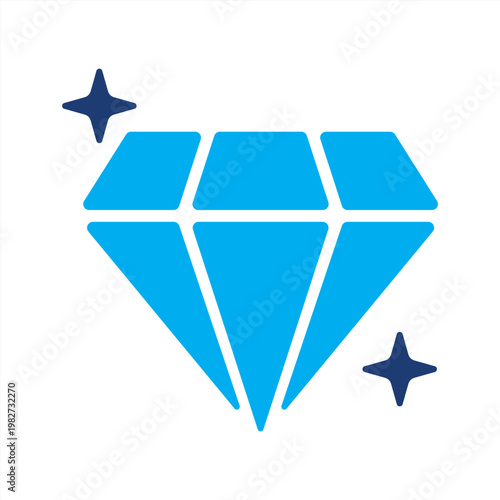 Quality icon. Diamond icon. Icon symbol for quality, excellence, premium, luxury, value, purity, durability, brilliance, gem, diamond. Vector illustration