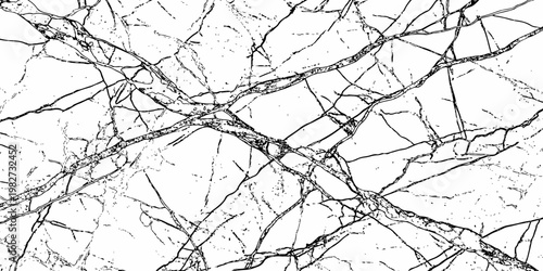 Elegant white marble texture with dense natural veins abstract polished stone background design.