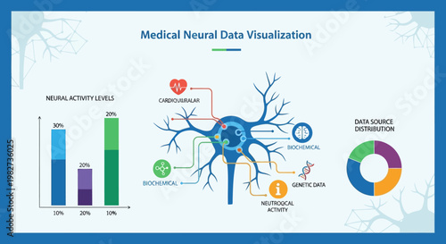 Medical professionals analyze neural data visualization in a laboratory setting with a focus on brain activity and technology.