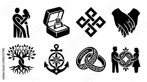 Set of Diverse Interest and Lifestyle Icons for Community, Environment, and Personal Connections