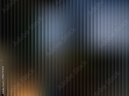 Tableau sur toile Abstract Glass Stripe Dark Navy Blue Amber Warm Accent Horizontal Background