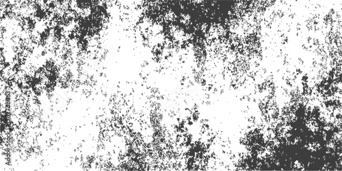 Black and White Distressed Grunge Vector Texture Background for Graphic Design Overlays and Textured Effects
