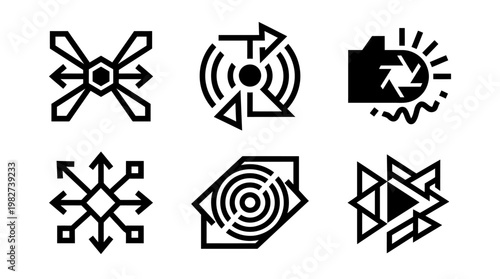 Abstract Geometric Pattern Illustration for Creative Design Projects