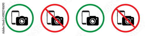 Camera prohibition device icon vector illustration