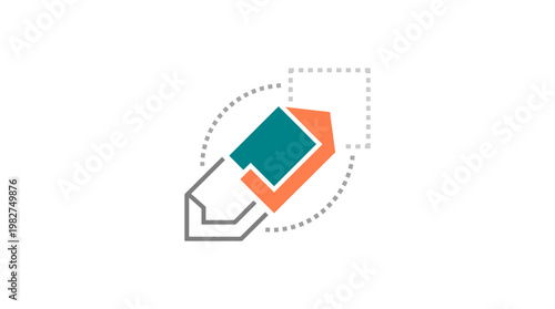 Icon of a Bed Pillow for Sleep and Relaxation in Modern Flat Design