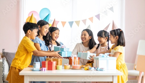 Happy Birthday Celebration with Gifts and Family Fun.
