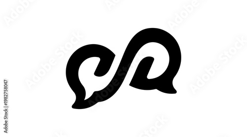 Elegant Snake Icon Vector Illustration For Nature and Wildlife Visuals