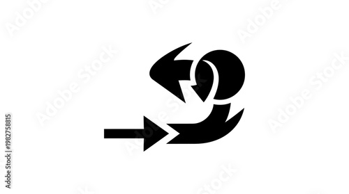 Free Download Icon of Circular Arrow with Return and Forward Symbols for Navigation or Refresh - GFXLoad