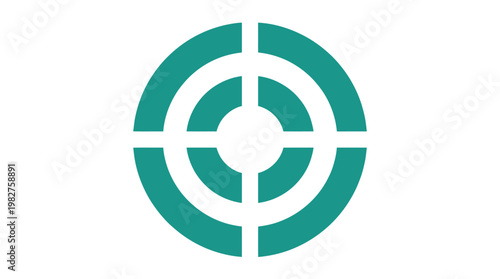 Icon of A Crosshair Target Vector Illustration for Focus and Precision