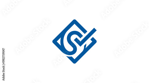 Vector Icon of a Modern Geometric Logo Design for Branding and Corporate Identity