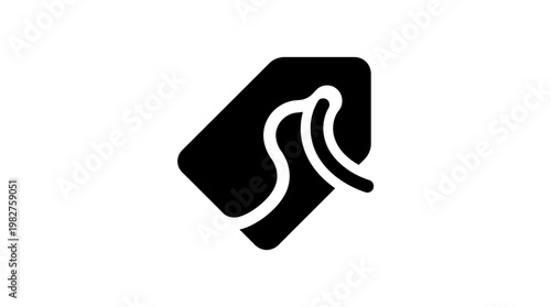 Icon of Hand Holding Device for Contact Payment or Touchscreen Technology in Vector Style