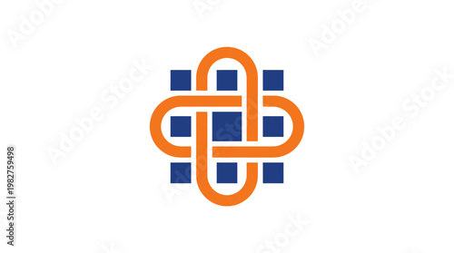 Vector Icon of Intricate Knot Design for Branding and Web Interfaces