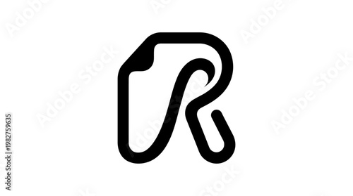 Vector Icon of a Paper Clip for Office Supplies and Stationery Design