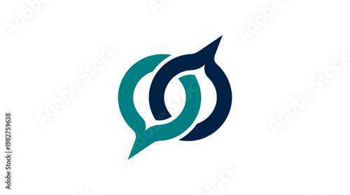 Icon of a Abstract Infinity Logo Vector Icon for Technology or Business Concepts