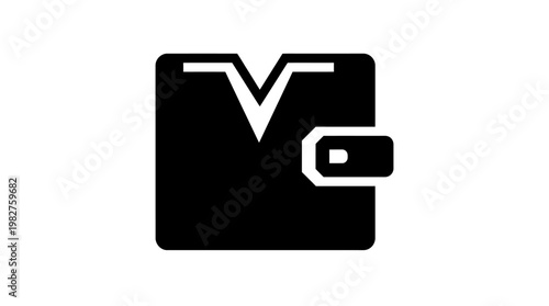Icon Of Wallet With Card For Financial And Payment Concepts In Modern Style