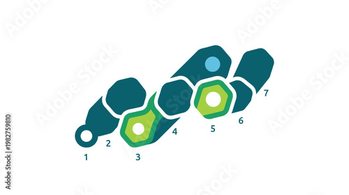 Vector Icon of Bacteria or Microorganism in Scientific Research Style