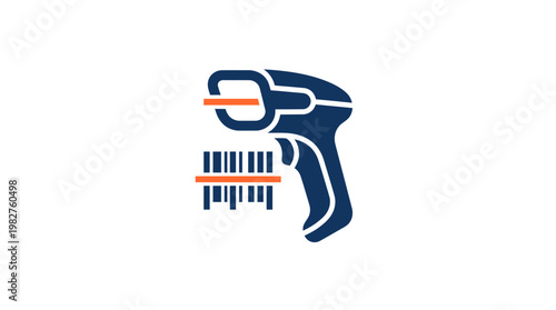 Icon of a Heat Gun, Hot Air Tool for Crafting and Drying in a Vector Illustration