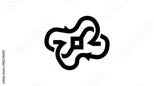 Vector Icon of Brain Neural Network For Artificial Intelligence And Technology Concepts