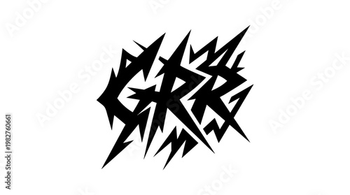 Icon of Electric Guitar with Distressed Style for Music and Entertainment Designs