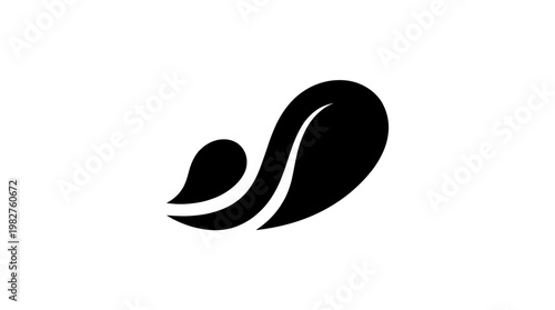 Elegant Vector Icon of a Coffee Bean for Food and Beverage Design