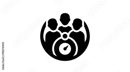 Icon of Team Collaboration and Communication in Modern Digital Work Environment