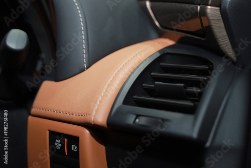 car air conditioner is not cool due to a refrigerant leak.