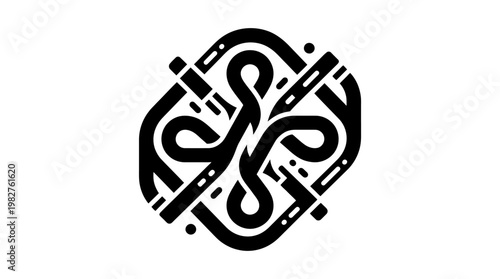 Icon of Brain Technology Concept for Innovation and Artificial Intelligence in Modern Creative Style