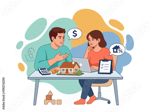 Couple Planning Home Mortgage and Real Estate Investment Together