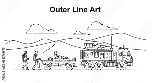 Military Medical Evacuation: Soldiers Transporting Injured Personnel to Armored Ambulance Truck