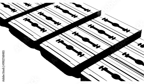 Double edge razor blades bulk – wholesale grooming supply product concept